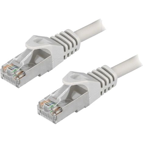 Cordon de raccordement F-UTP Cat.6 gris - 20m