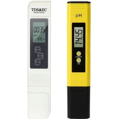 Kit per il test della qualità dell'acqua quattro in uno: TDS, pH, EC, temperatura, pHmetro, adatto per uso domestico, acqua potabile, idroponica, acquari e piscine. (1/4)