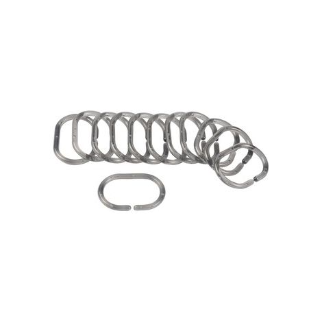 Set 12 anneaux translucides plastique vitamine Anthracite (1/3)