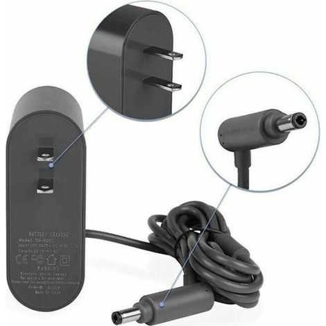 Chargeur pour Dayson, POEXUJING 30.45V Dyson Aspirateur Power Adapter pour V10、V12、SV1, Dyson Adapter avec 6FT Cable, Output: CC 30,45 V 1,1 A, ENTRÉE : Remplacement du chargeur AC 100240V 50/6 (1/5)