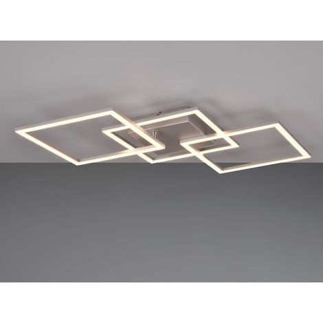 Große LED Deckenleuchte TRAIL Titan schwenkbare Module, Breite 74cm