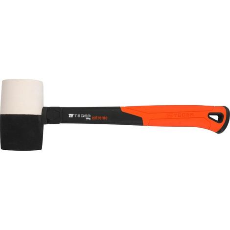 Marteau en caoutchouc avec manche en fibre de verre 680 g Extreme / TEGER (1/3)