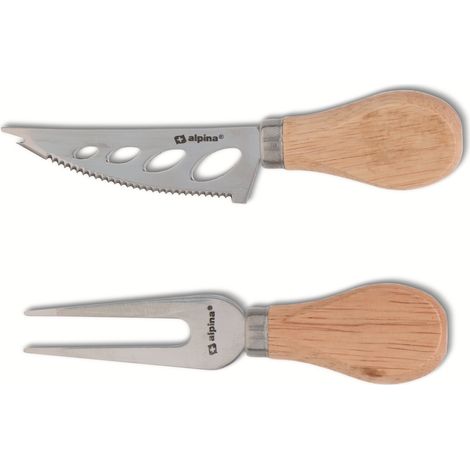 ALPINA Set de couteau à fromage et fourchette, 2 pièces
