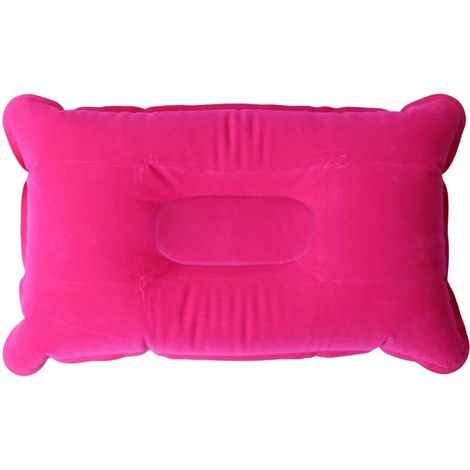 Coussin Voyage Gonflable - 38 X 24 Cm - Pour Soutien Cervical En Avion Voiture Train Bureau - 1 Piece