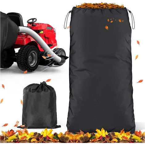 Sacchetto riutilizzabile per foglie da trattorino rasaerba, 96 x 56 pollici, extra large, per la raccolta di foglie e rifiuti da giardino.