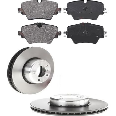 KIT FRENI ANTERIORI compatibile con BMW 3 (G20,G80) - DISCHI + PASTIGLIE OEM: 35074, 35144, 35179 / 18552 , 18553 , 18666 , 18667 , 18812 /SOSTITUZIONE DIRETTA/BASSA POLVERE/SILENZIOSO (1/5)