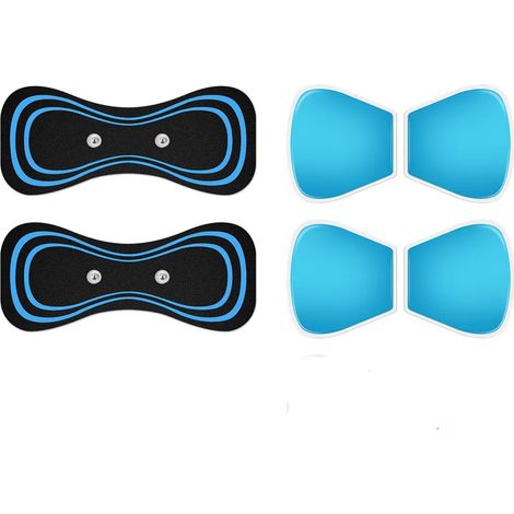 Wiederverwendbare Silikongel-Pads zur zervikalen Elektrostimulation der Bauchmuskulatur, EMS-Nackentrainer 00793-AquaForge