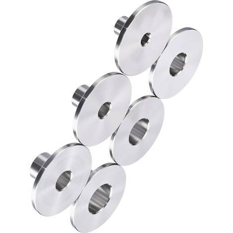 6 pièces douilles de gabarit pour défonceuse en acier inoxydable, kit de guidage pour fraisage bois 10mm 12mm 14mm 16mm 18mm 20mm (1/5)