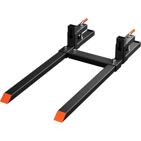 fourches palette à serrage 109 cm charge 907 kg barre stabilisatrice réglable tracteur mini chargeur (1/5)