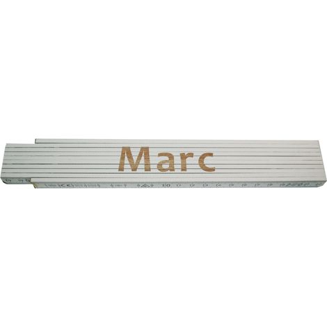 Zollstock Marc 2 m weiß Zollstock