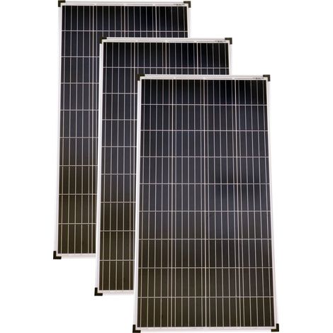 Solarmodule 3 Stück 130 Watt Poly Solarpanel Solarzelle 1290x675x30 92459 (1/3)
