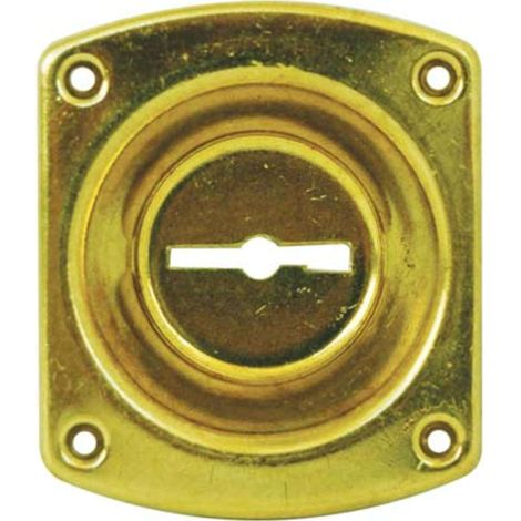 Mostrina rettangolare doppia mappa 32 cr ottone incavo mm 12 mm 46x30