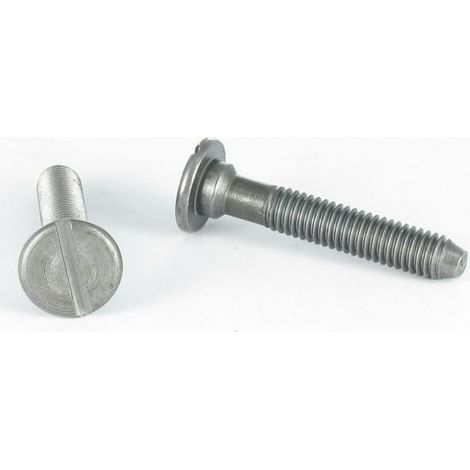 Vis métaux Tête cylindrique large TCL Fendue M6X35 Cranté Acier brut-1 pièce
