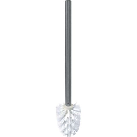 Sapho X-STEEL - Escobilla de WC de repuesto con mango, acero inoxidable cepillado NDX311