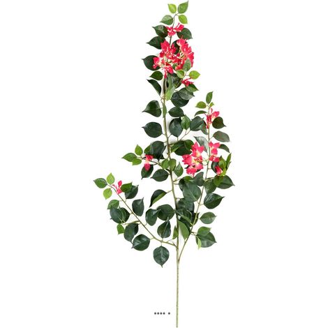 Branche de Bougainvillier artificielle H 80 cm tige armée Rose fushia - couleur: Rose fushia 730 (1/4)