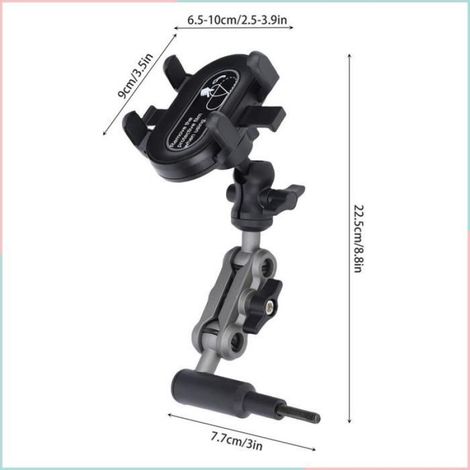 Cocosity Un support de téléphone avec poignée de maintien en pilier Poignée De Maintien Pour linge porte-telephone 4 griffes (1/5)