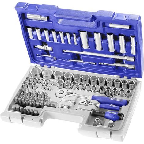 Expert E034805 Socket & Accessory Set of 98 Metric 1/4 & 1/2in Drive BRIE034805B