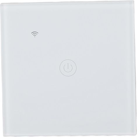 Interrupteur mural intelligent WiFi, panneau en verre, commande vocale Bluetooth, interrupteur tactile intelligent pour Tuya Home 86 Type (1/5)