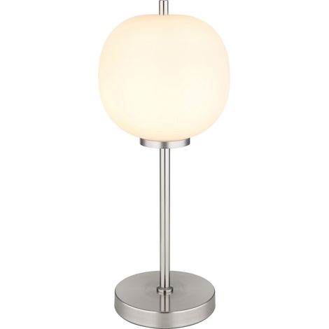 Globo - lámpara de mesa - Blacky I - acero blanco - vidrio - Ø (1/5)
