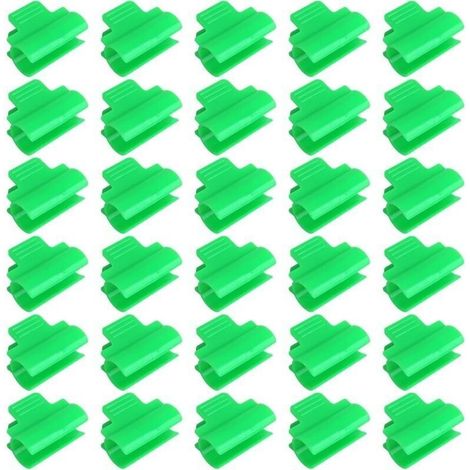 Clips en Plastique pour Serre,30 Pièces Pince pour Serre de Jardin Serre Film Pinces Fixations Clips de Serrage pour Plantes, Filet, Tunnel, Cadre D'ombrage (1/5)