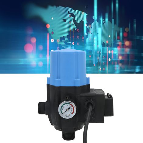 Interrupteur de contrôle de pression de pompe à eau réglable étanche bleu 1,5 bar-2,2 bar, norme européenne 220 V-240 V. (1/5)
