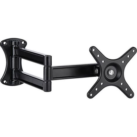 Shipenophy support mural tv Shipenophy support tv Support mural inclinable et pivotant pour écran LCD plat LED de 10 à 27 pouces (1/5)