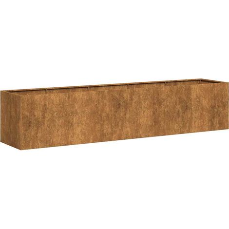 Jardinière,Bac à fleurs,Pot de fleurs rouillé 200x40x40 cm acier inoxydable CFW99072 (1/5)