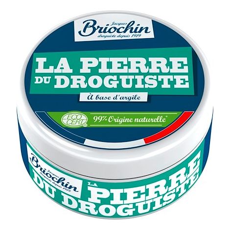 Pierre Ecocert multi-usage solide 300 g – Savon de Marseille et kaolin – Éponge double-face incluse – Produit d'entretien cuisine – Maison Briochin (1/3)