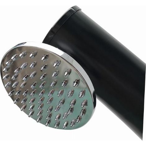 Doccia solare Summer Fun, 20L, curva, nera, H: 125 cm - AQUALUX - 2400053 (1/4)