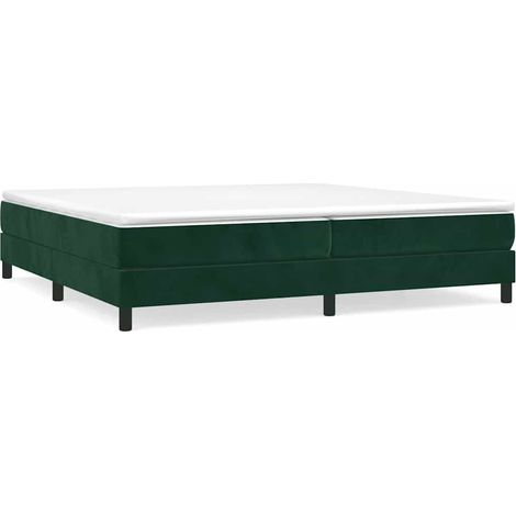 Maison Exclusive - Boxspringbettgestell Dunkelgrün 200x200 cm Sam (1/5)