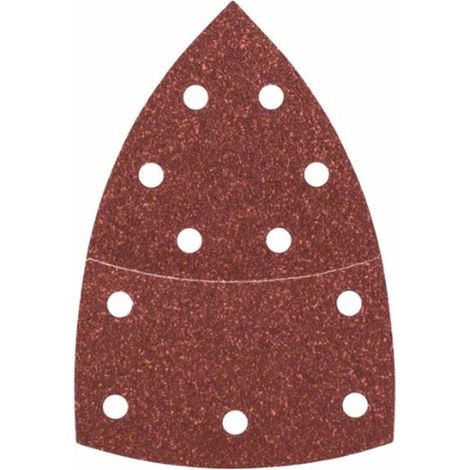 Hojas de lija 10 piezas para lijadora múltiple Gr.80  BOSCH 2609256A63