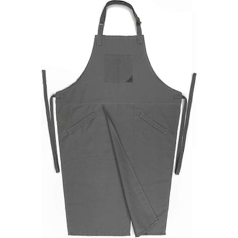 Tablier à jambes fendues pour poterie, cuisine, jardinage, artistes - Tablier unisexe ajustable pour femmes et hommes (1/5)