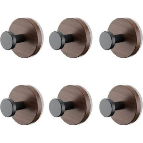 Set di 6 ganci a ventosa in plastica riutilizzabili, da fissare alla parete, per appendere asciugamani, vestiti e altri accessori per il bagno e la cucina. Non è necessaria la foratura per l'installaz (1/5)