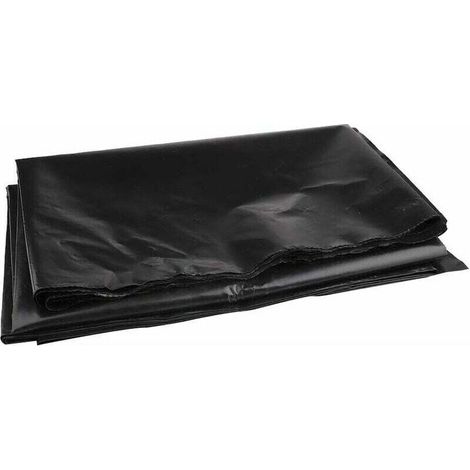 Bâche de bassin en polyéthylène haute densité - 2 m x 3 m - Noire - Convient aux bassins à poissons, ruisseaux, fontaines et jardins aquatiques.
