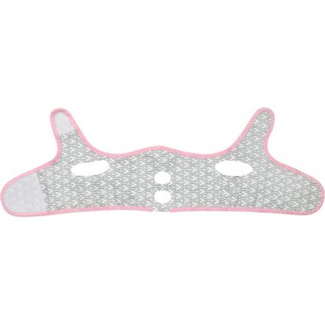 Masque Facial Anti-Doubles Mentons - Bande Réductrice Pour Contour Du Visage - Réutilisable - Pour Utilisation Nocturne Et Quotidienne - 1 Pièce (1/5)