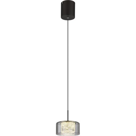 Globo - lámpara colgante - FOGSY - negro - vidrio - Ø 15cm - LED (1/5)
