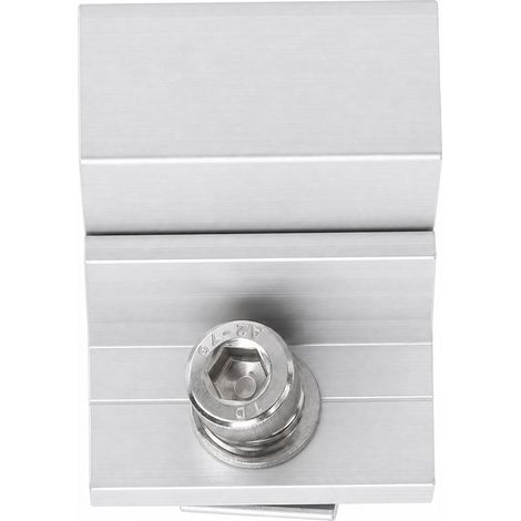 Kit de 8 fixations réglables pour panneaux solaires (4 niveaux, 30-45 mm) en aluminium, pour toits plats en métal de camping-cars. (1/5)