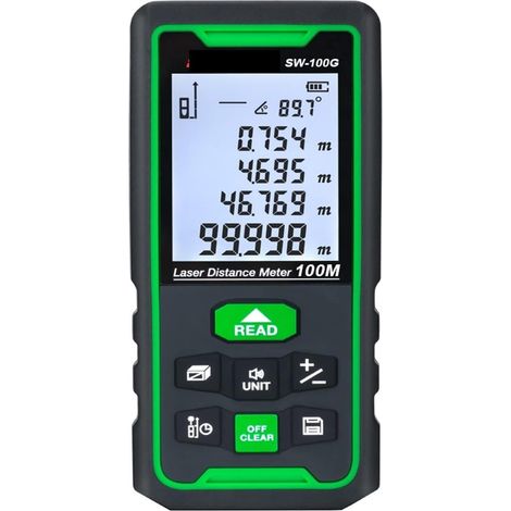 Laser-Entfernungsmesser, digitaler Laser-Entfernungsmesser 100 Meter, elektronisches Maßband, elektronische Wasserwaage, kann Entfernung, Fläche und Volumen messen