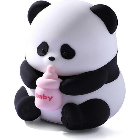 Veilleuse Panda pour bébé, lampe LED panda souple à intensité variable, cadeau panda kawaii, décoration mignonne pour chambre à coucher (1/5)