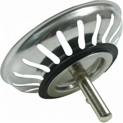 BEBUSINGOTO 1pc Panier Pour Bonde d'Évier de Cuisine 79.3 mm - Crépine Universelle Acier Inoxydable, Bouchon Panier Pop-Up, - Lavable Lave-vaisselle, Ne se Bouche & Ne Déborde Pas (1/5)