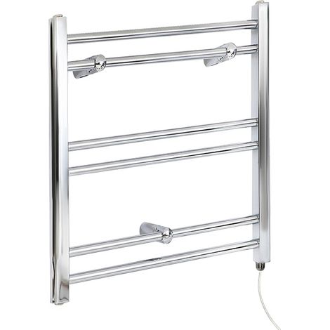Hudson Reed – Sèche-serviettes électrique plat 60 x 40 cm – Puissance 200W – Acier chromé – Design moderne pour salle de bain