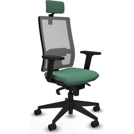 Piqueras y Crespo Chaise de bureau moderne vert émeraude (1/3)