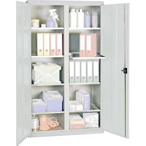 Werkzeug-/Beistellschrank H1800xB1000xT500mm 8Böden lichtgrau/lichtgrau STUMPF (1/5)