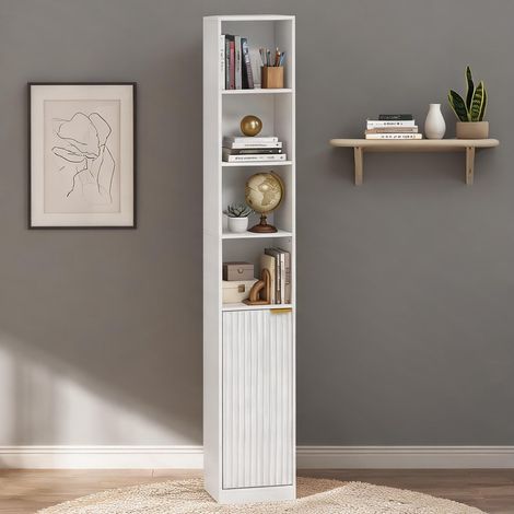 Meuble de rangement de bureau 6 niveaux 30 x 24 x 182 cm (1/5)