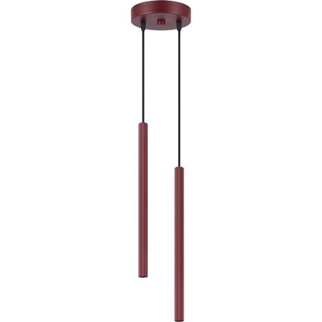 Pendelleuchten Arche burgund 2xG9 15cm Stahl Sollux (1/5)
