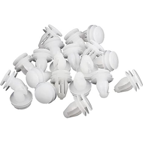 sourcing map Rivets Plastiques Blanc 20 Pcs Pour Garniture Porte Voiture (1/2)
