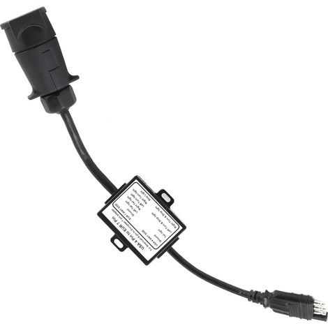 Adaptateur de feu de remorque USA 4 broches vers EUR 7 broches avec séparation des signaux stop/frein (1/5)