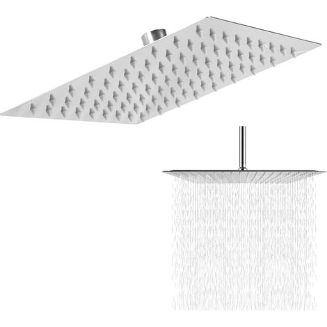 Tête De Douche Pluie Carrée Moderne Acier Inoxydable (1/5)