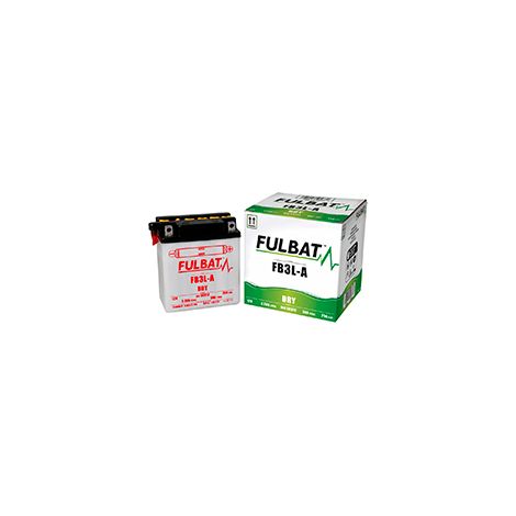 Fullbat FUL DRY Batterie - FB3L-A / YB3L-A (trocken, funktionsfähig, Säure enthalten) (1/2)
