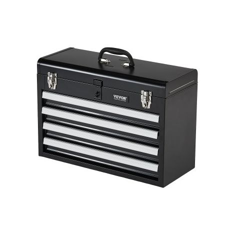 Werkzeugkasten 520x218x361 mm, Werkzeugkiste mit 4 Schubladen, Werkzeugkoffer mit EVA-Einlagen, Schubladenverriegelung mit Kugellagern & Pulverbeschichtung, multifunktionaler Werkzeug-Organizer (1/5)